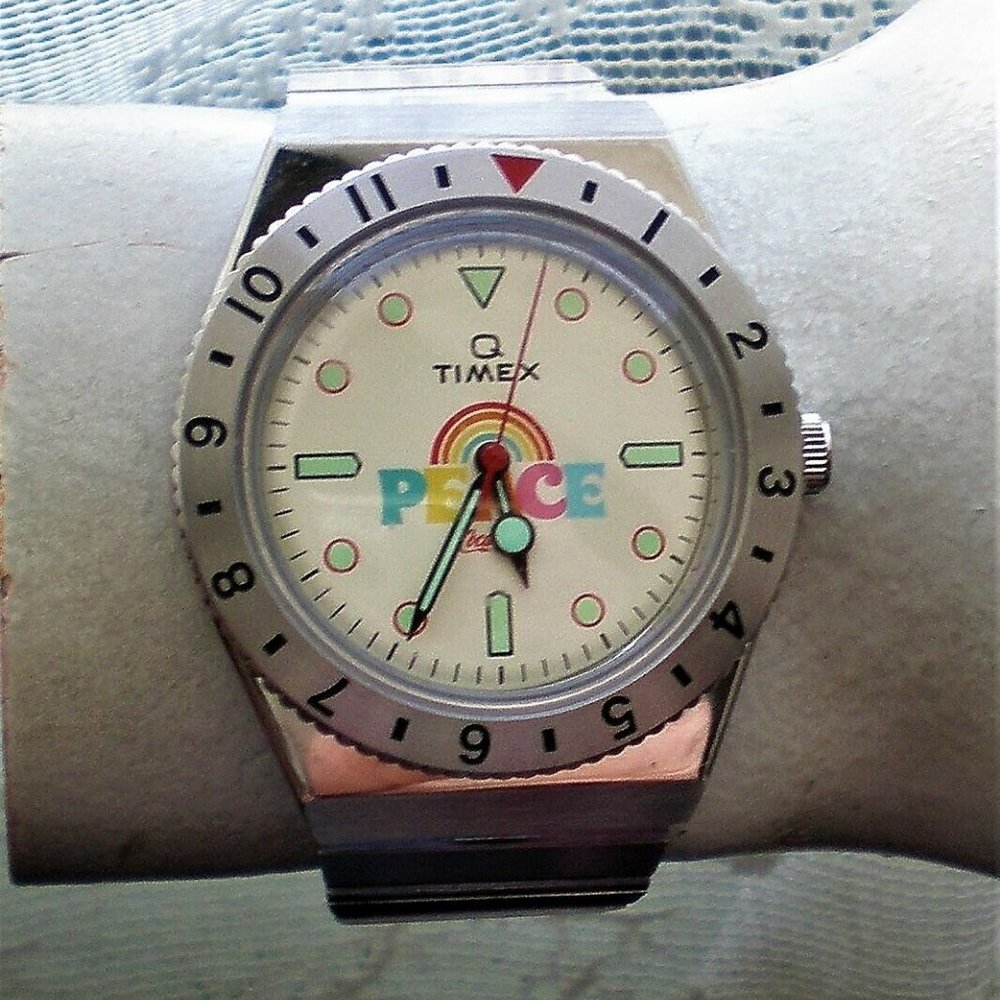 Timex Q Coca Cola 1971 Unity Collection 38mm Stai… - image 3